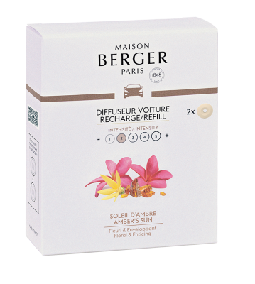 Сменные блоки 2шт для автодиффузора-клипсы Солнечная амбра