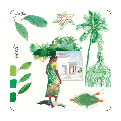 Набор из 4 подставок под бокалы