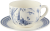 Чашка чайная с блюдцем для завтрака Jumbo Blue